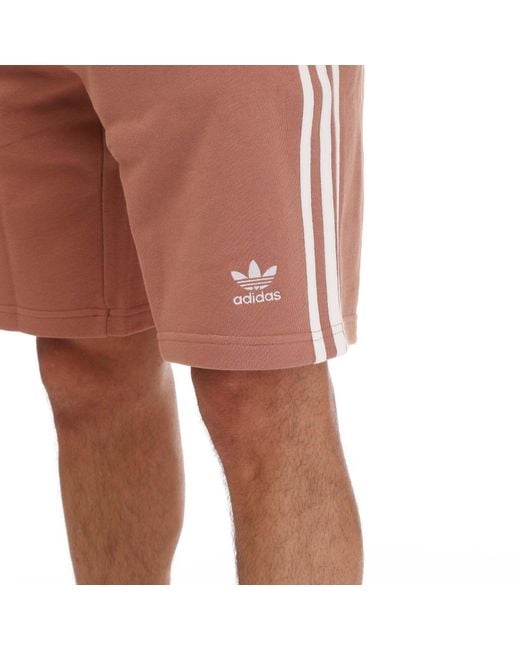 Adidas Originals Brown Adicolor Classics 3-stripes Sweat Shorts for men