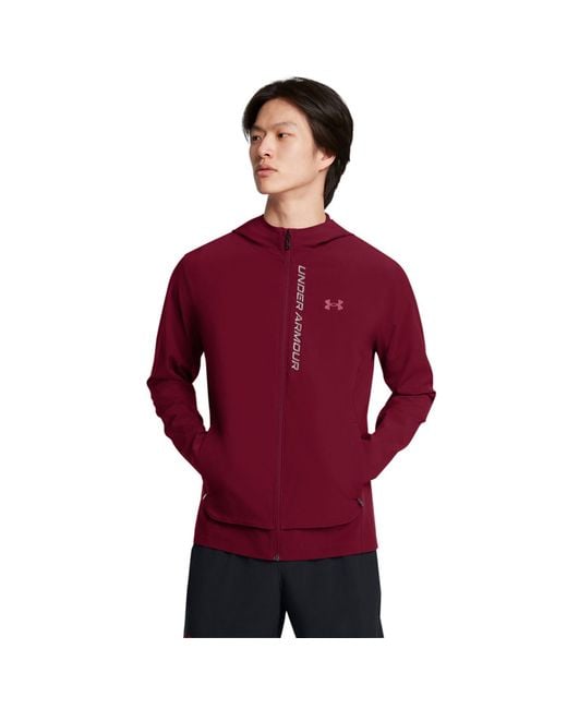 Under Armour Red Outrun The Storm Jacket for men