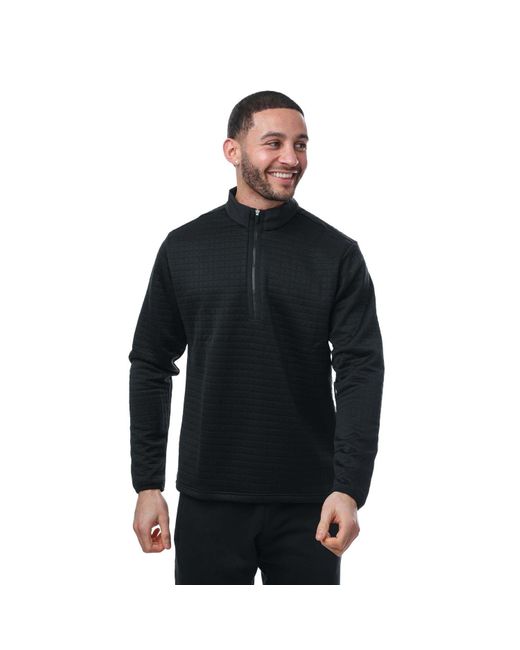Adidas Black Golf Dwr Quarter Zip Sweatshirt for men