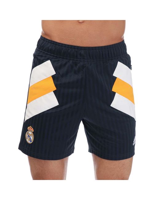 Adidas Blue Real Madrid 2022/23 Icon Shorts for men