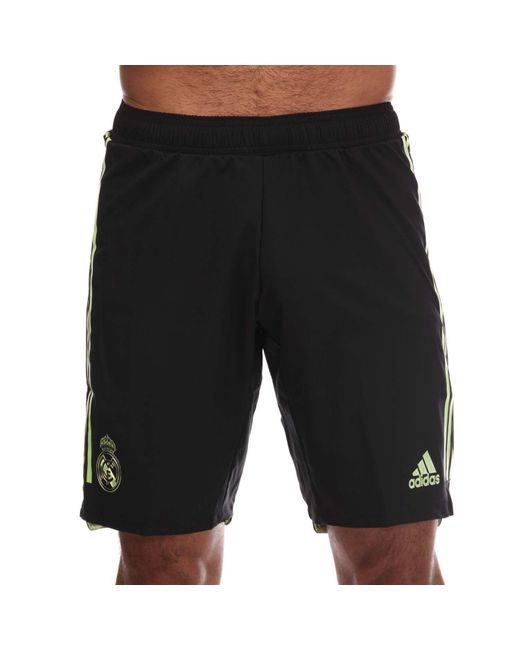 Adidas Black Real Madrid 2022/23 Player Issue Third Shorts for men