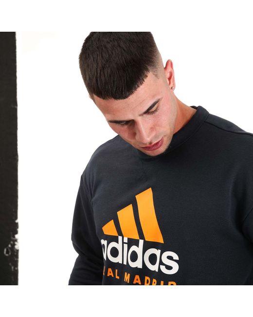 Adidas Blue Real Madrid Sna Sweat Top for men