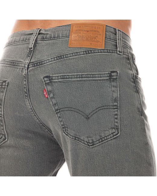 Levi's Gray Levi's 512 Slim Taper Retrograde T2 Jeans for men