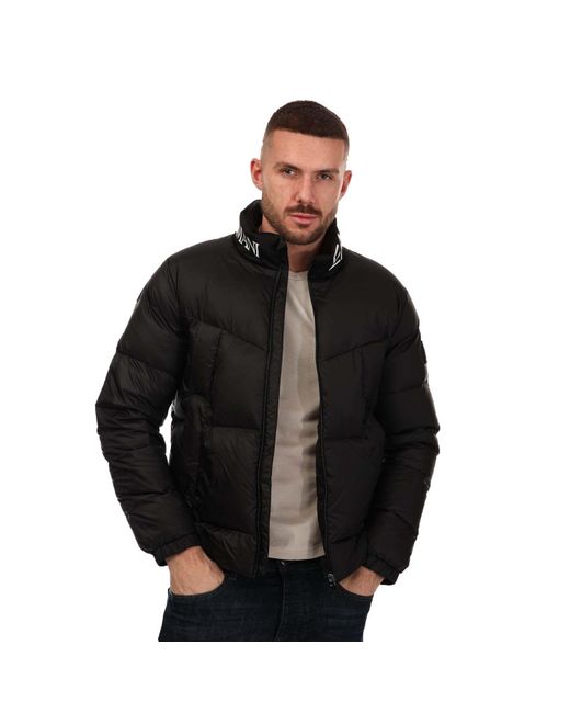 EA7 Black Mountain Poly Down Long Jacket for men