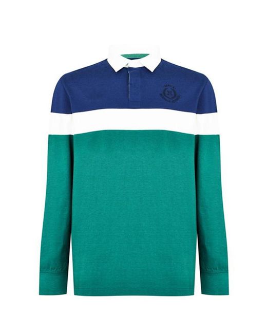 Howick Blue Granville Rugby Polo Shirt for men