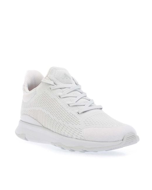 Fitflop White Vitamin Ffx Knit Sports Trainers