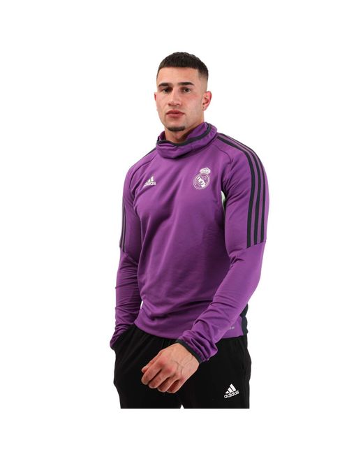 Adidas Purple Real Madrid Condivo 22 Pro Training Top for men