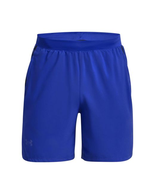 Under Armour Blue Launch 7 Inch Shorts for men