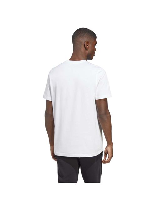 Adidas Originals White Adicolor Classics Trefoil T-shirt for men