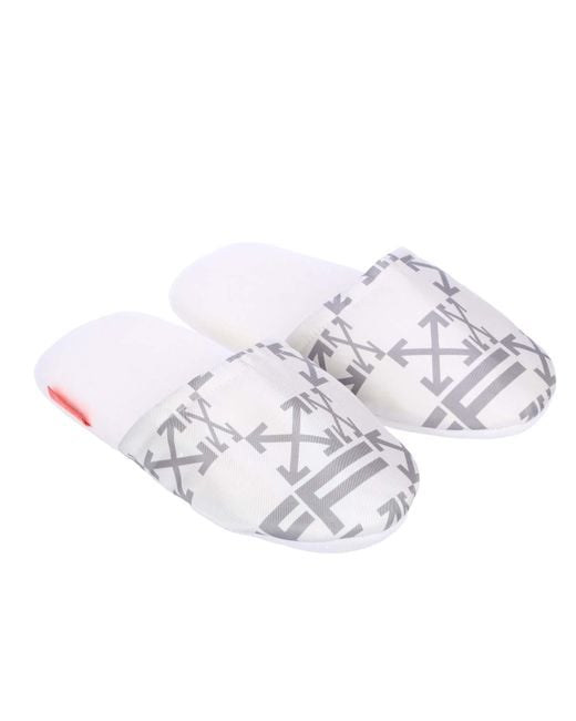 Off-White c/o Virgil Abloh White Monogram Slippers for men