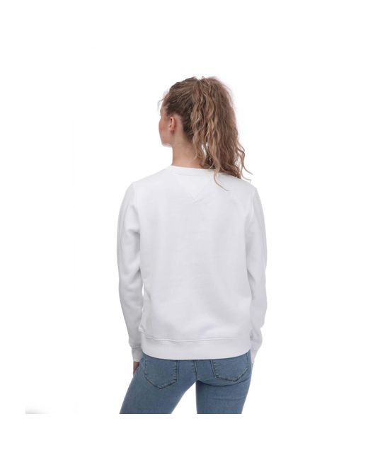 Tommy Hilfiger White Linear Sweatshirt