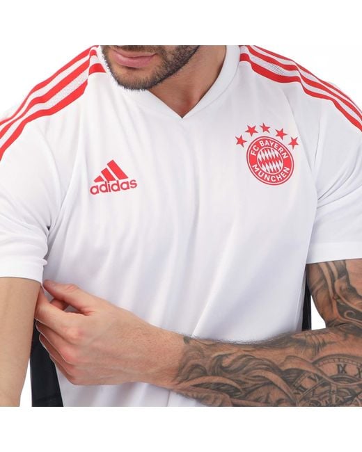 Adidas Red Bayern Munich 2022/23 Training Jersey for men