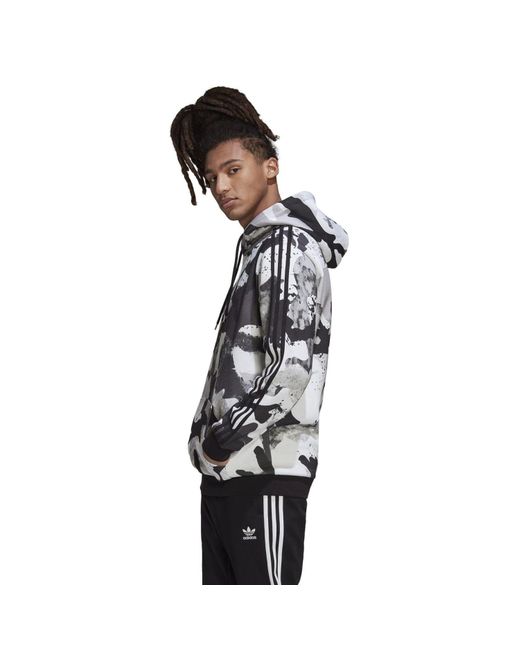 Adidas Originals Black Camo Series Allover Print Hoody for men