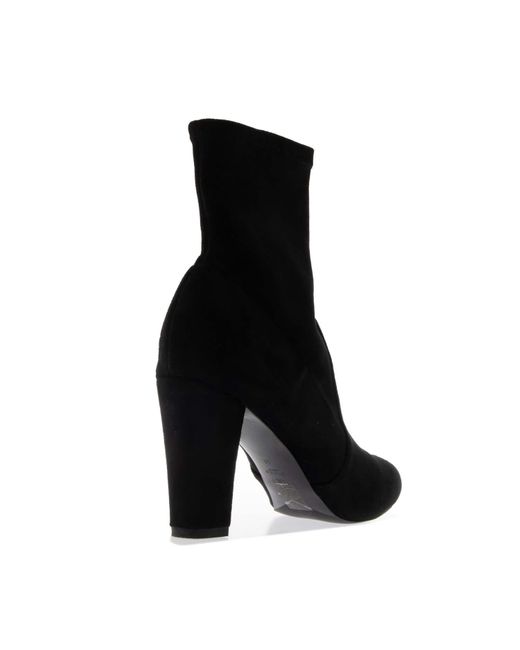 Dune Black Oty Heeled Ankle Boots