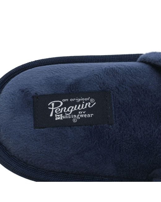 Original Penguin Blue Paddington Slippers for men
