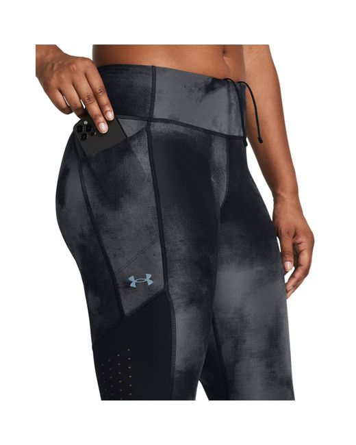 Under Armour Blue Ua Launch Printed Ankle Tights