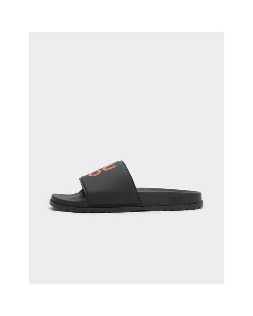 BOSS by HUGO BOSS Sliders With Logo in Black for Men Lyst UK