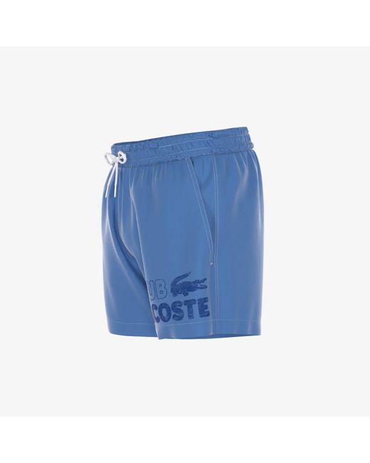 Lacoste Blue Quick Dry Swimming Trunks for men