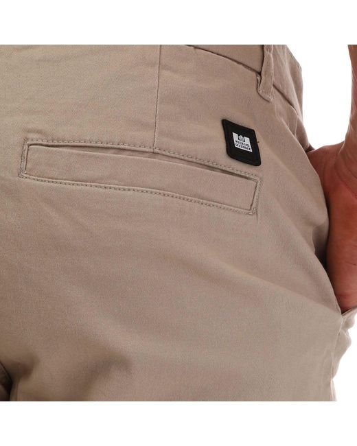 Weekend Offender Natural Dillenger Cotton Twill Chino Shorts for men