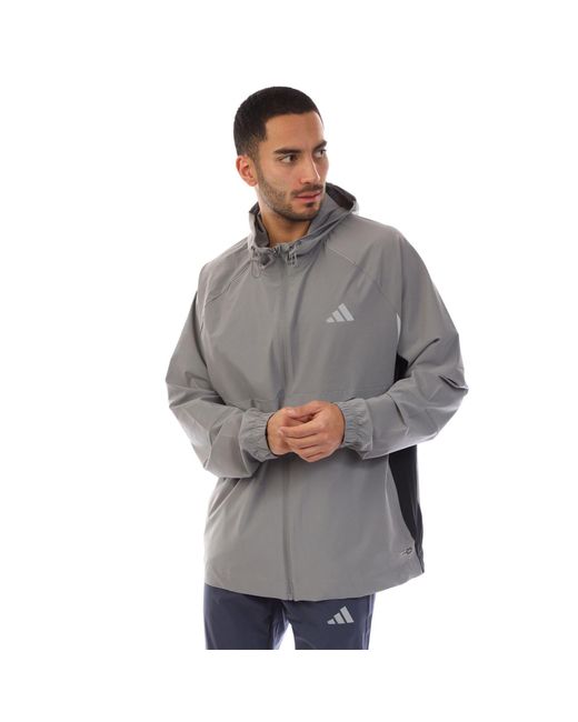 Adidas Gray Climacool Woven Jacket for men
