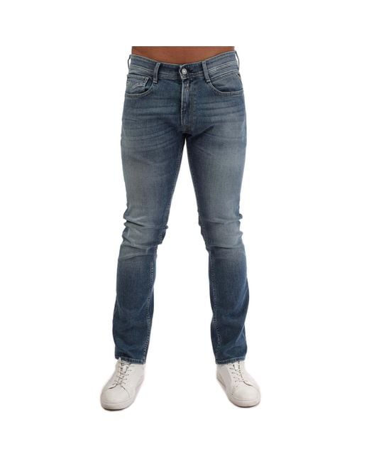 Replay Blue Rocco Comfort Fit Jeans for men