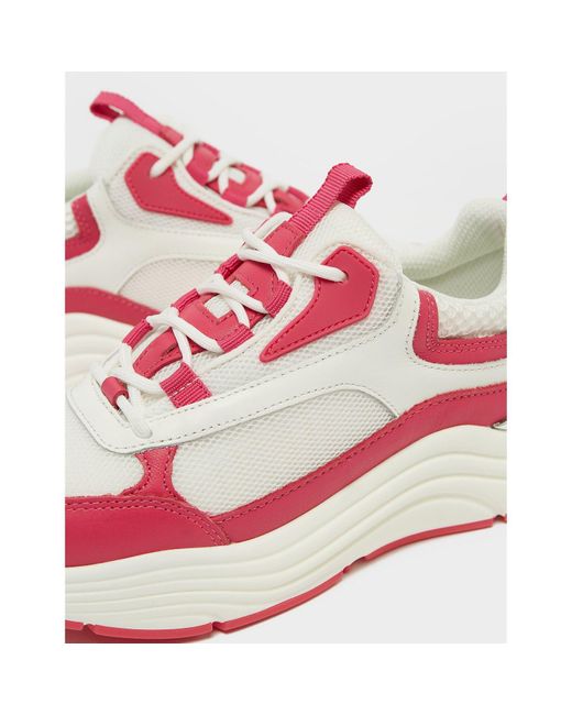 Mallet Pink Cyrus Suede Running Trainers
