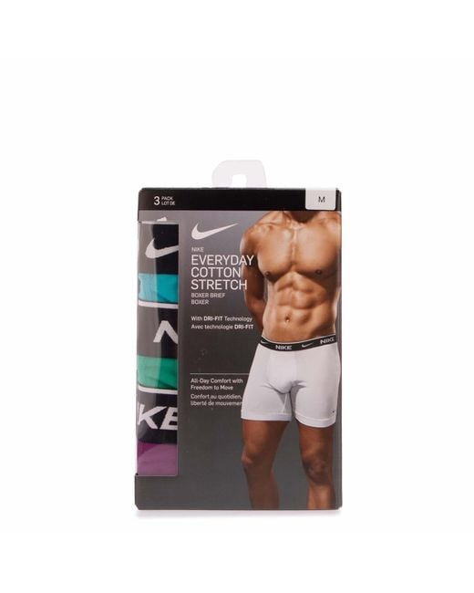 Nike Multicolor 3 Pack Of Boxer Briefs for men