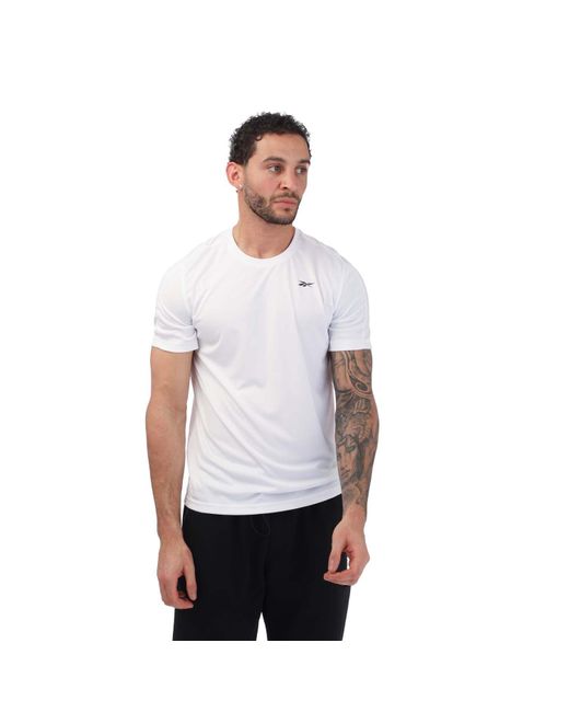 Reebok White Training Tech T-shirt for men