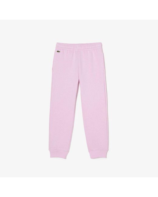 Lacoste Pink Kids Sport Fleece Sweatpants for men