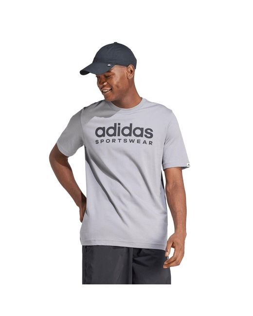Adidas Gray Sportswear T-Shirt for men