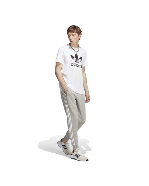 Adidas Originals Gray Adicolor Classics 3-stripes Pants for men