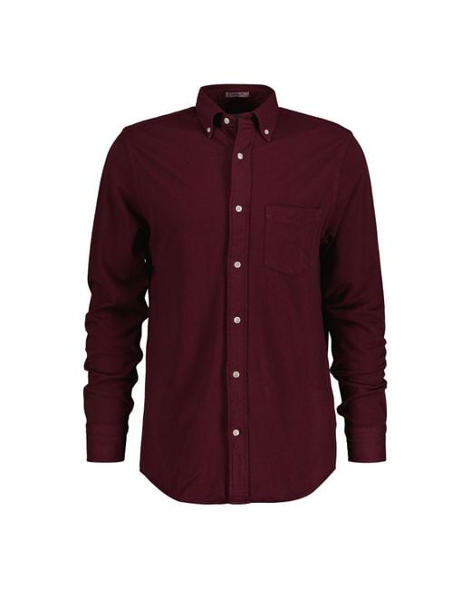 Gant Red 3230215-638 Regular Fit Jersey Pique Shirt for men