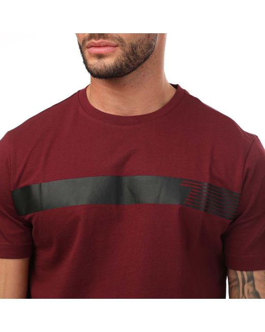 EA7 Red 7 Series T-shirt for men
