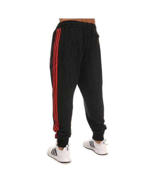 Adidas Black Bayern Munich Lifestyler Pants for men