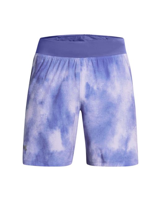 Under Armour Blue Ua Launch Pro 7 Inch Printed Shorts for men