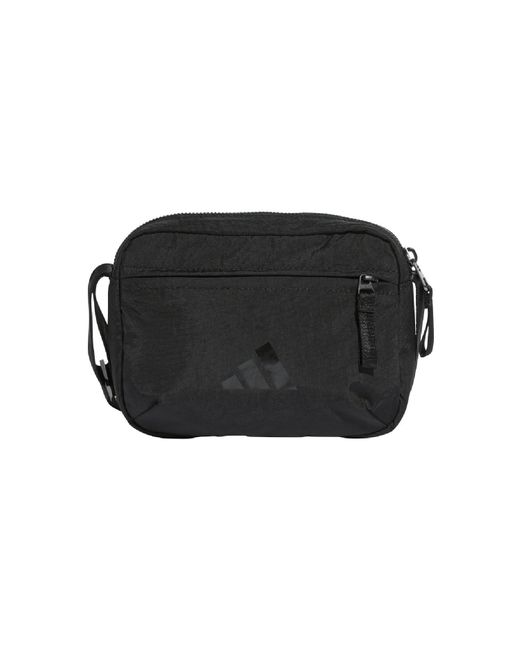 Adidas Black 3 Bar Logo Festival Bag for men