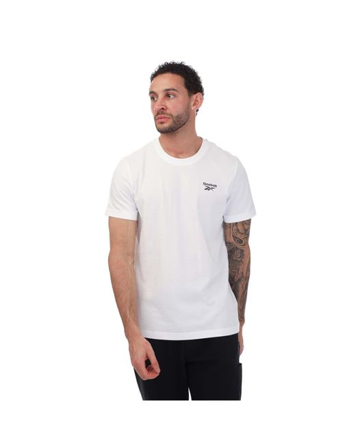 Reebok White Identity Classics T-shirt for men