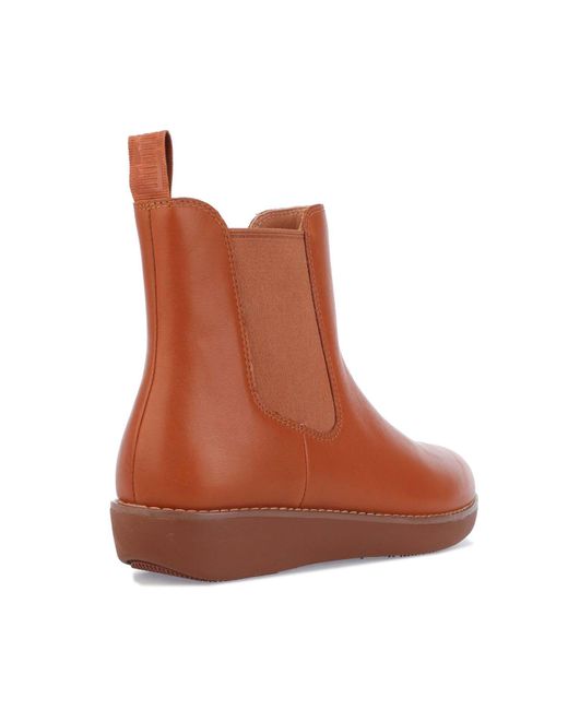 Fitflop Brown Sumi Leather Chelsea Boots