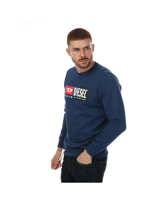 DIESEL Blue S-girk Cuty Felpa Crewneck Sweatshirt for men