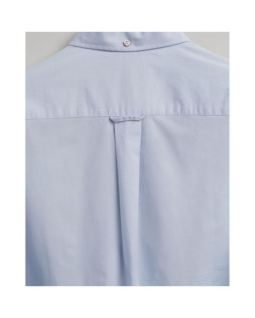 Gant Gray Regular Fit Broadcloth Shirt for men