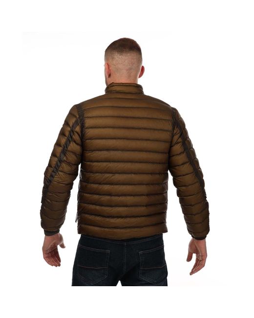 C P Company Brown Shell Light Down Jacket for men