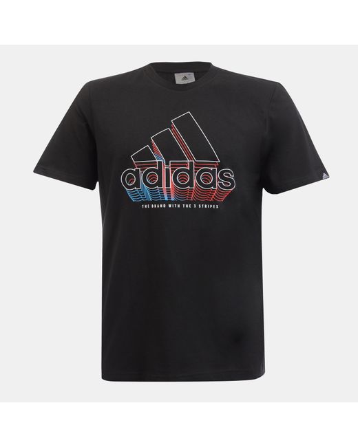 Adidas Black Bos Fade T-Shirt for men