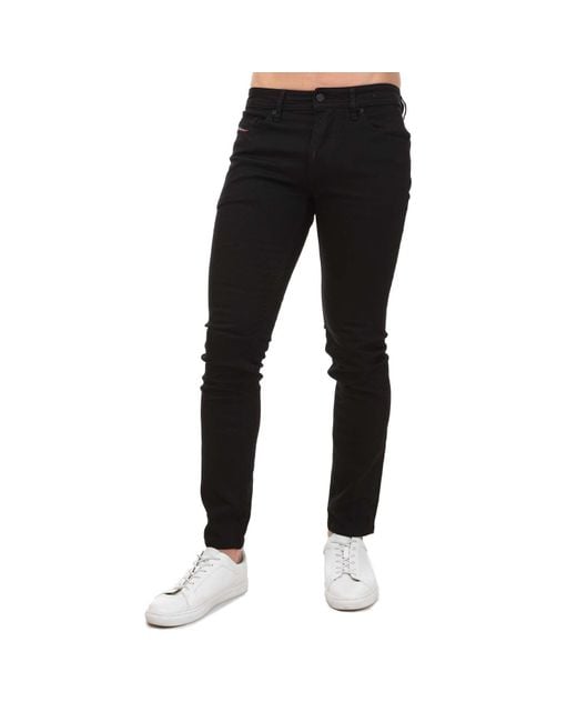 DIESEL Black Thommer-X Slim Jeans for men