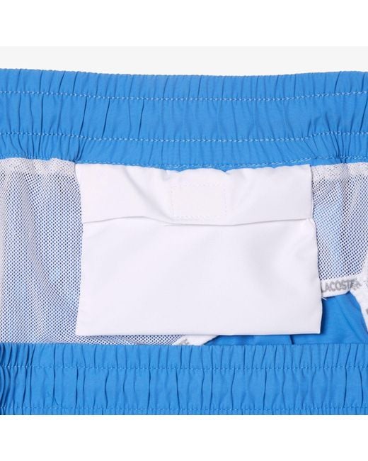 Lacoste Blue Quick Dry Swimming Trunks for men
