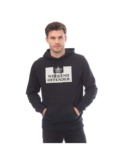 Weekend Offender Blue Garrison Hoody for men
