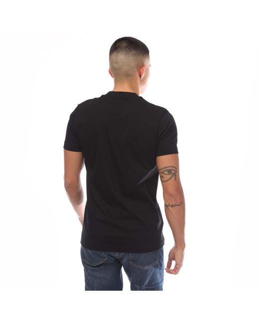 Fred Perry Black Soundwave Patch T-shirt for men