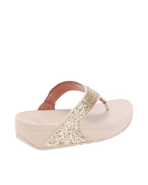 Fitflop Metallic Lulu Glitter Toe-thong Sandals