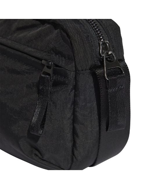 Adidas Black 3 Bar Logo Festival Bag for men