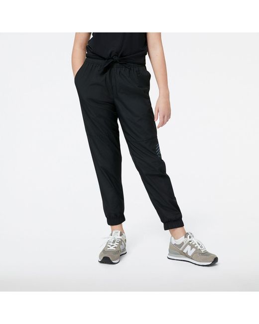 New Balance Black Tenacity Woven Pants for men