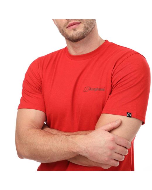Berghaus Red Organic Colour Logo T-shirt for men